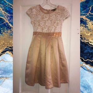 Champagne Lace Girl’s Dress
